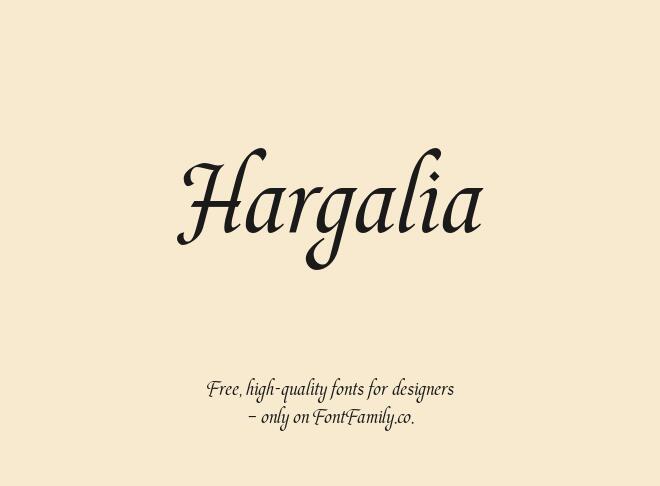 Hargalia Font