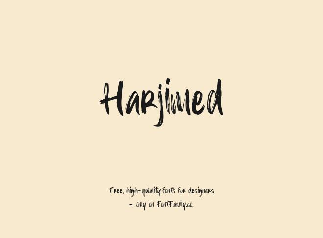 Harjimed Font