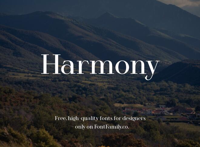 Harmony Font