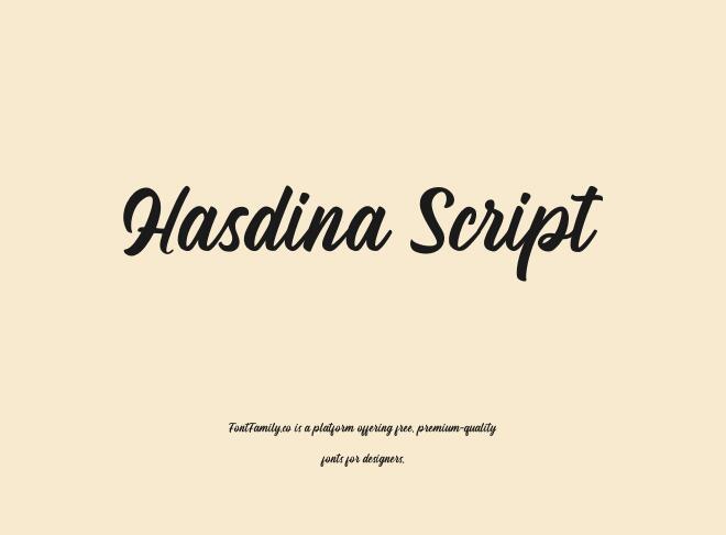 Hasdina Script Font