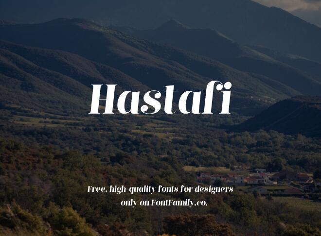 Hastafi Font