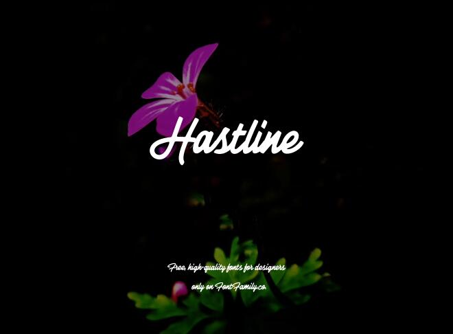 Hastline Font