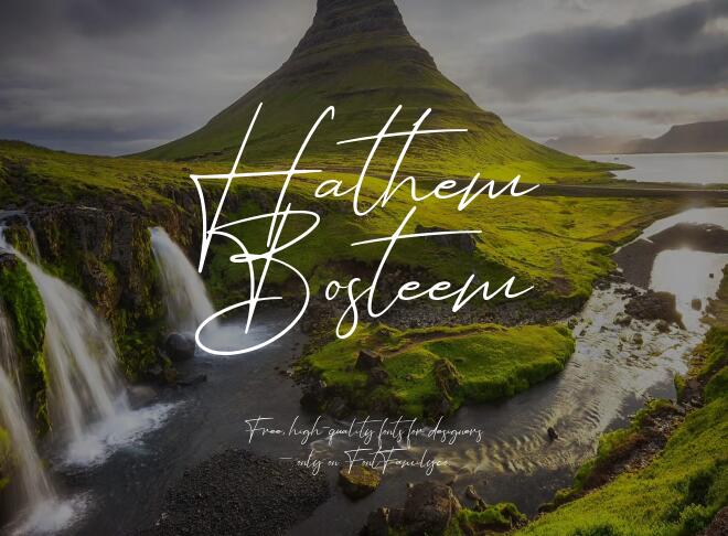 Hathem Bosteem Font