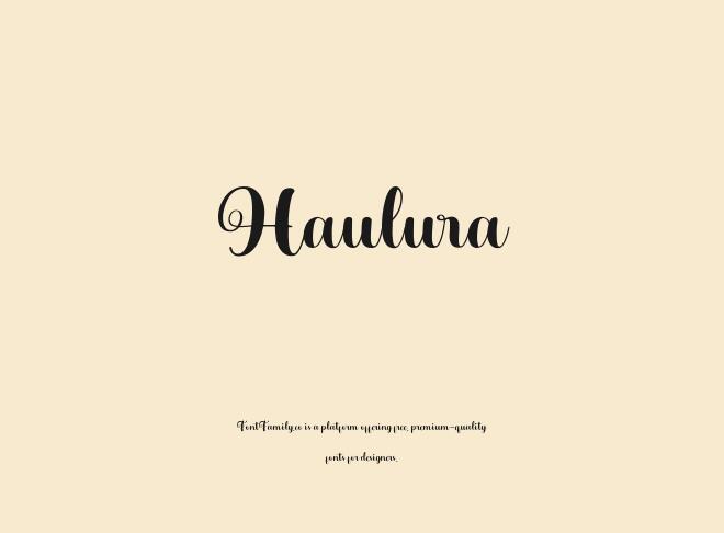 Haulura Font