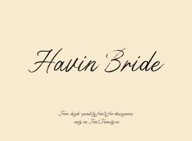Havin Bride Font