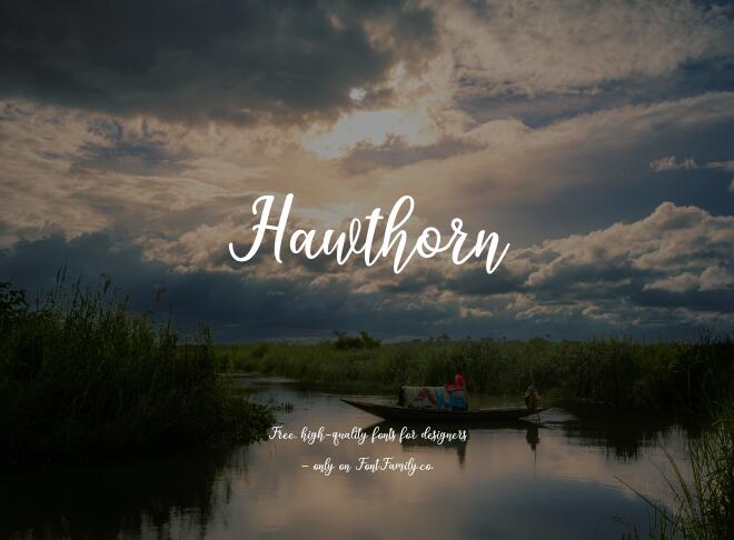 Hawthorn Font