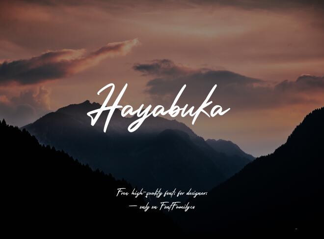 Hayabuka Font