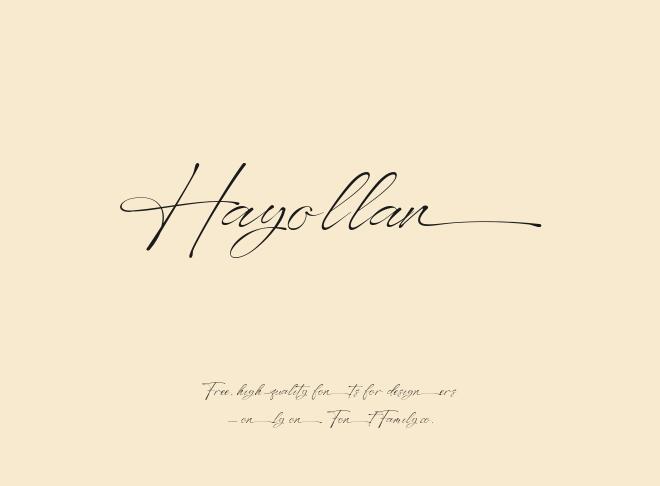 Hayollan Font