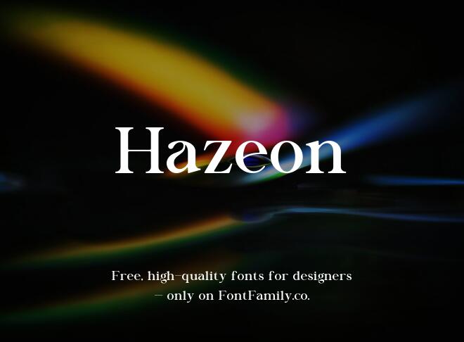 Hazeon Font