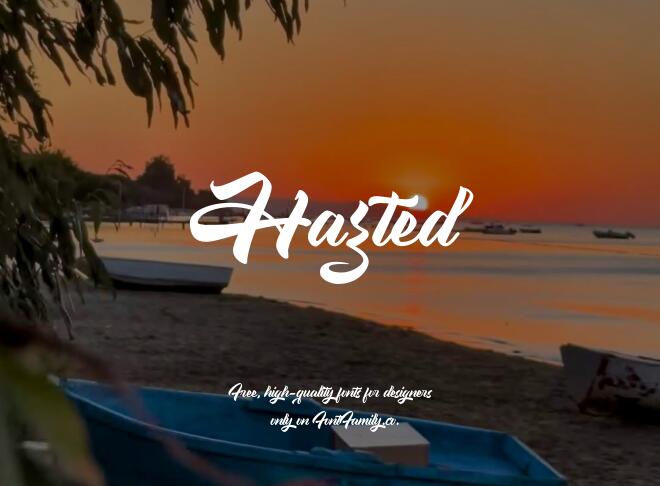Hazted Font