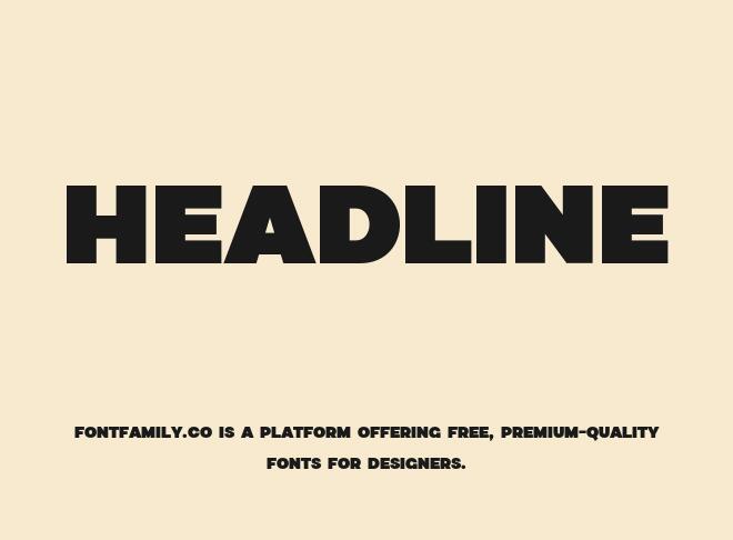 Headline Font