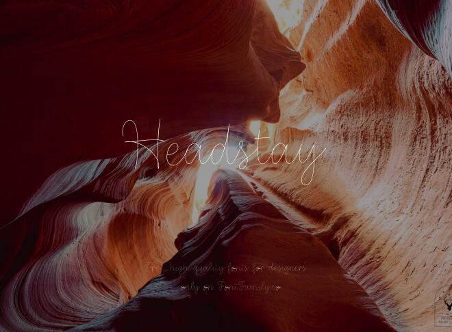 Headstay Font