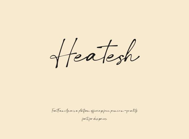 Heatesh Font