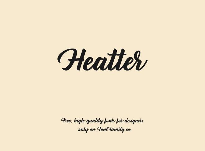 Heatter Font