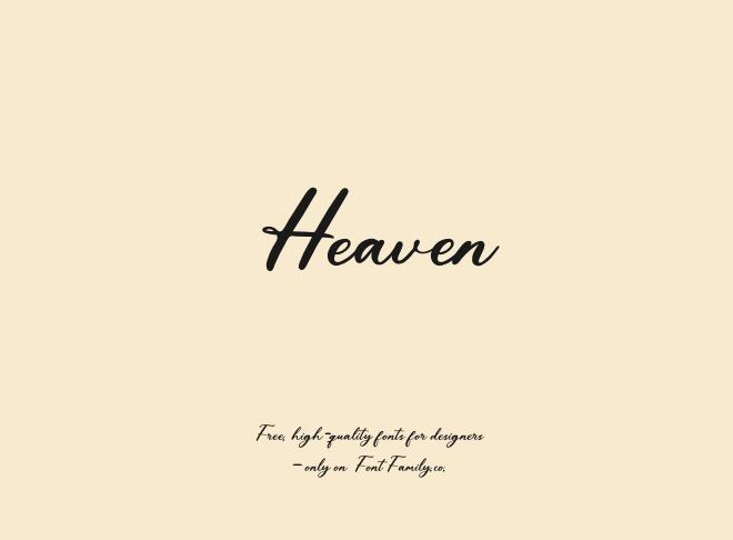 Heaven Font