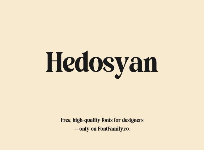 Hedosyan Font