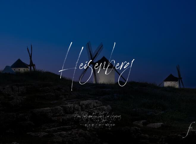 Heisenberg Font