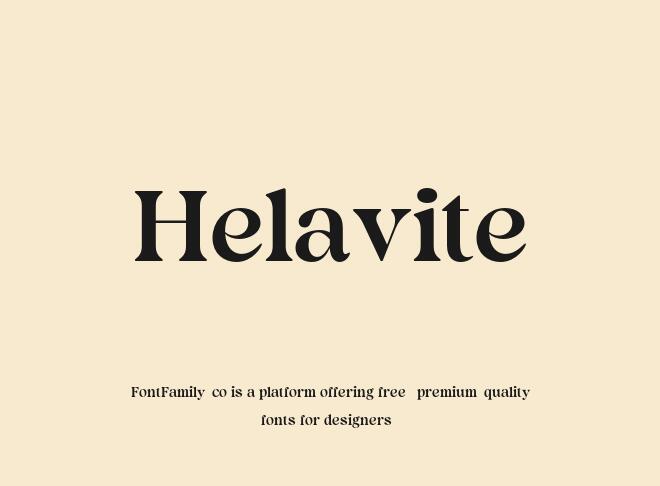 Helavite Font