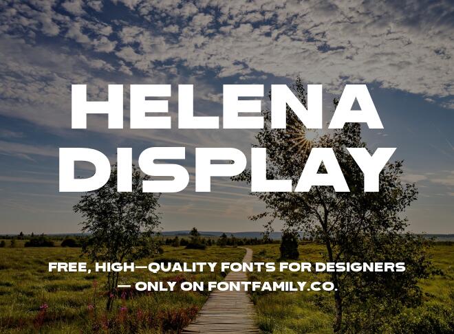 Helena Display Font