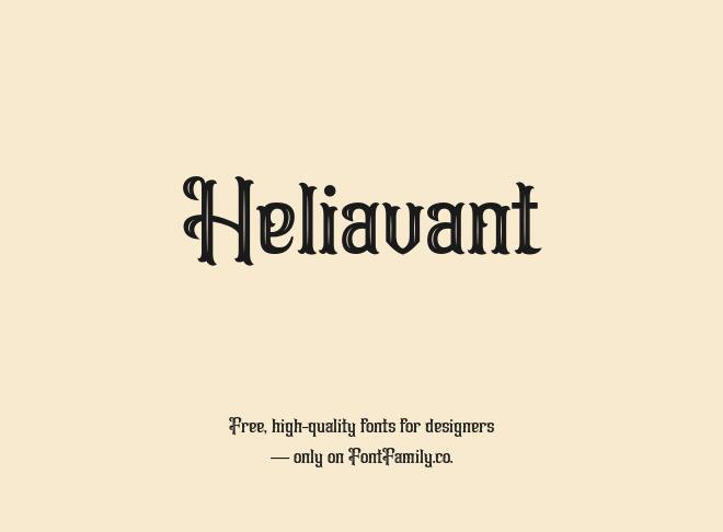 Heliavant Font