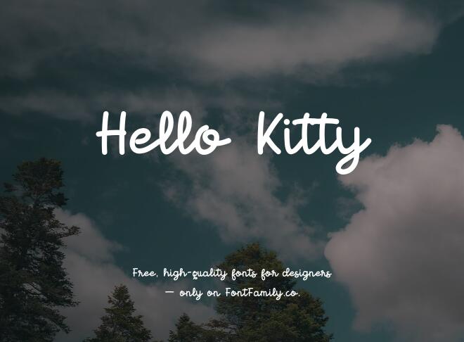 Hello Kitty Font