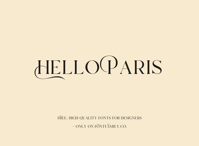 Hello Paris Font