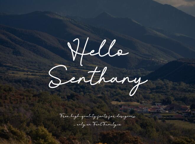 Hello Senthany Font