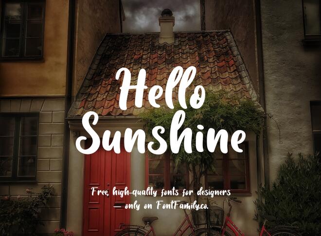 Hello Sunshine Font