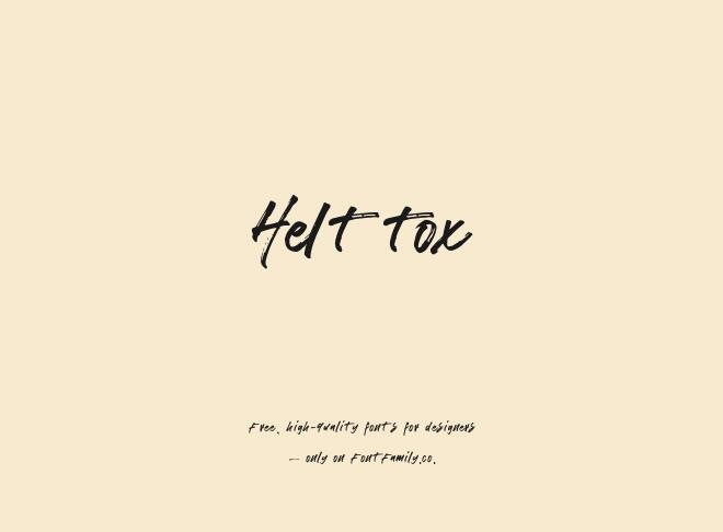 Helttox Font