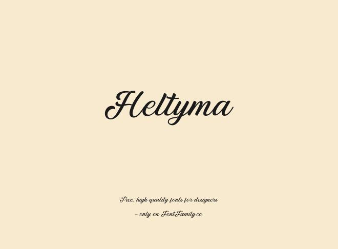 Heltyma Font