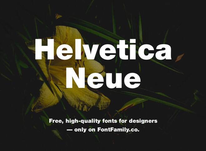 Helvetica Neue Font