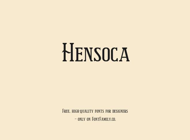 Hensoca Font