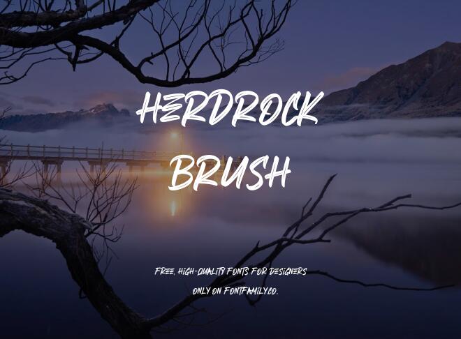 Herdrock Brush Font