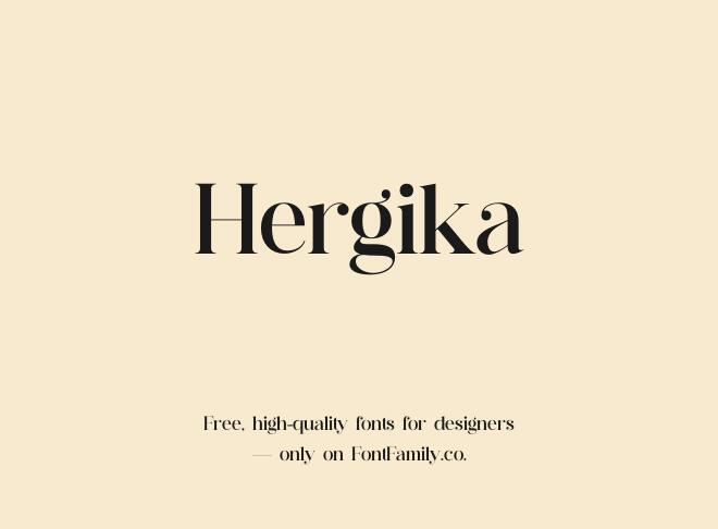 Hergika Font