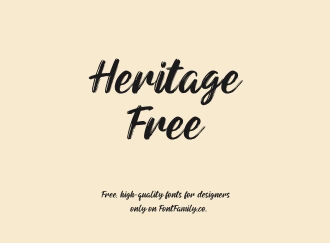 Heritage Free Font