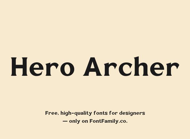 Hero Archer Font