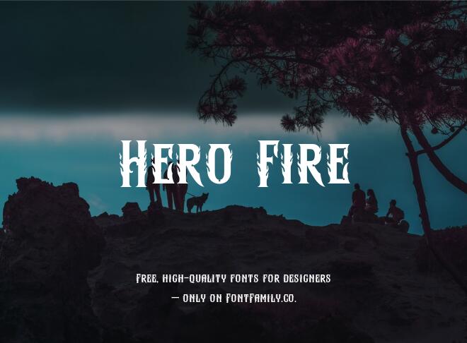 Hero Fire Font