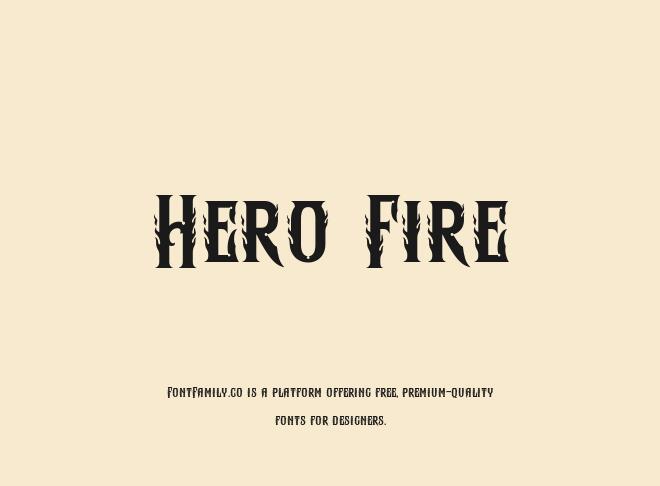 Hero Fire Font