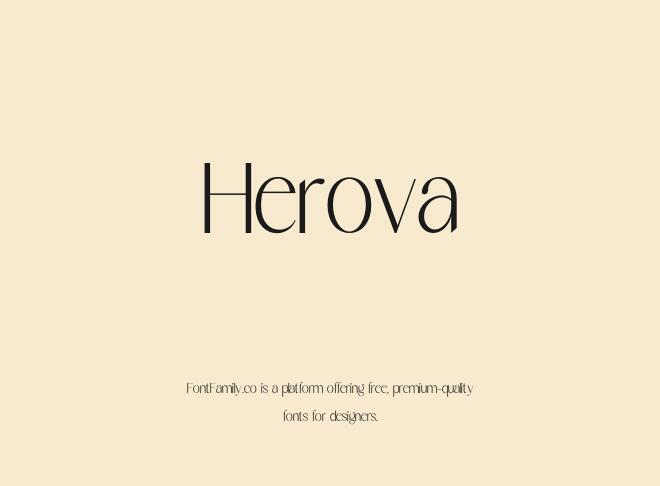 Herova Font
