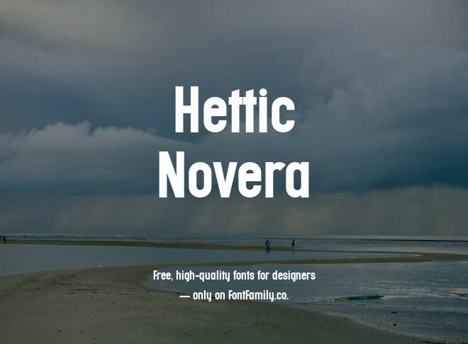Hettic Novera Font