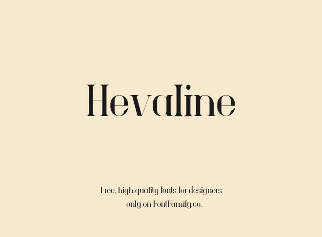 Hevaline Font