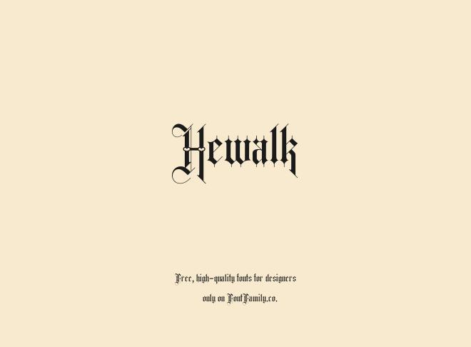 Hewalk Font