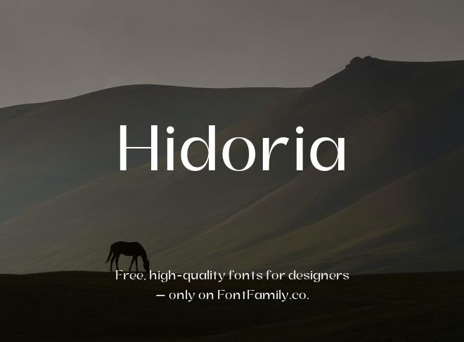 Hidoria Font