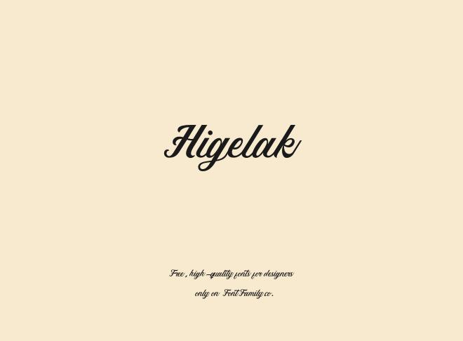Higelak Font