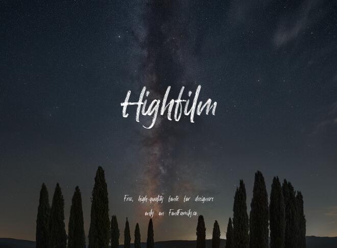 Highfilm Font