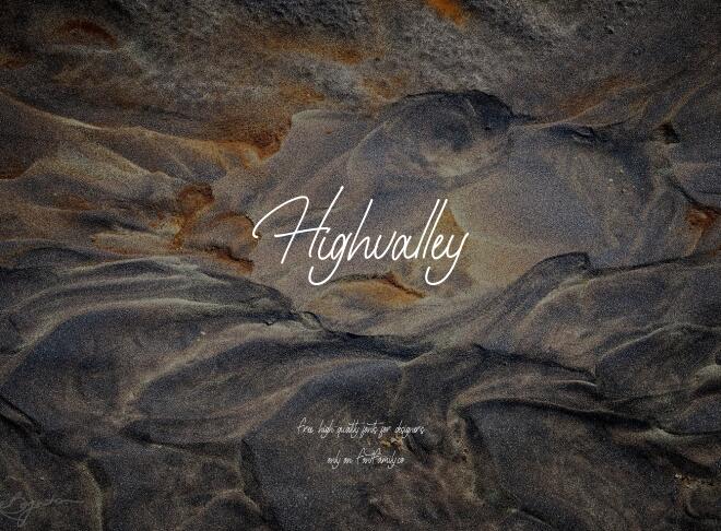 Highvalley Font