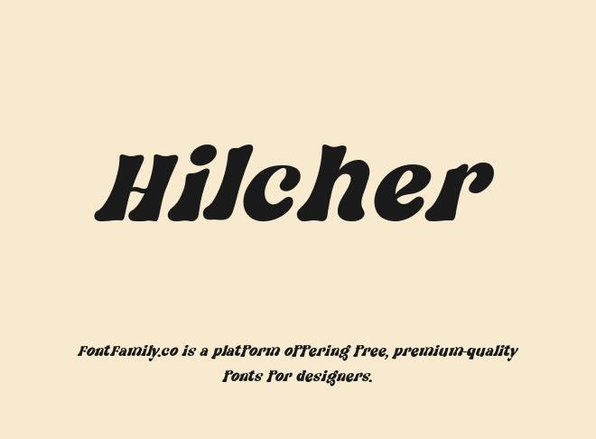Hilcher Font