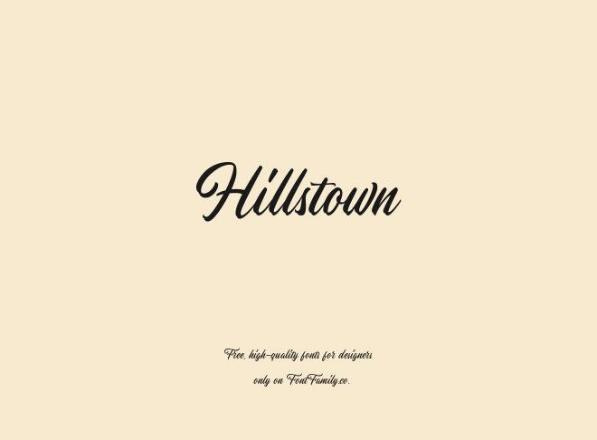 Hillstown Font