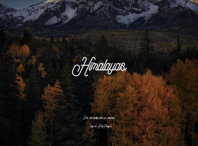 Himalayas Font