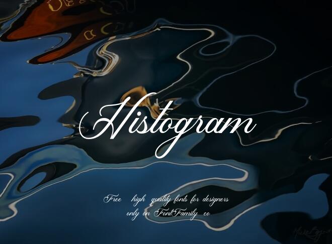 Histogram Font